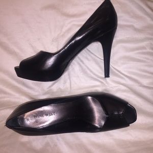 Nine West Bonfireo Platform Peep Toe Heel